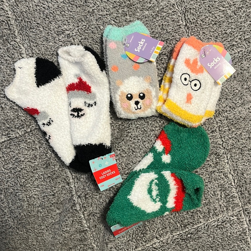 Assortment of ladies cozy socks  - new with tags